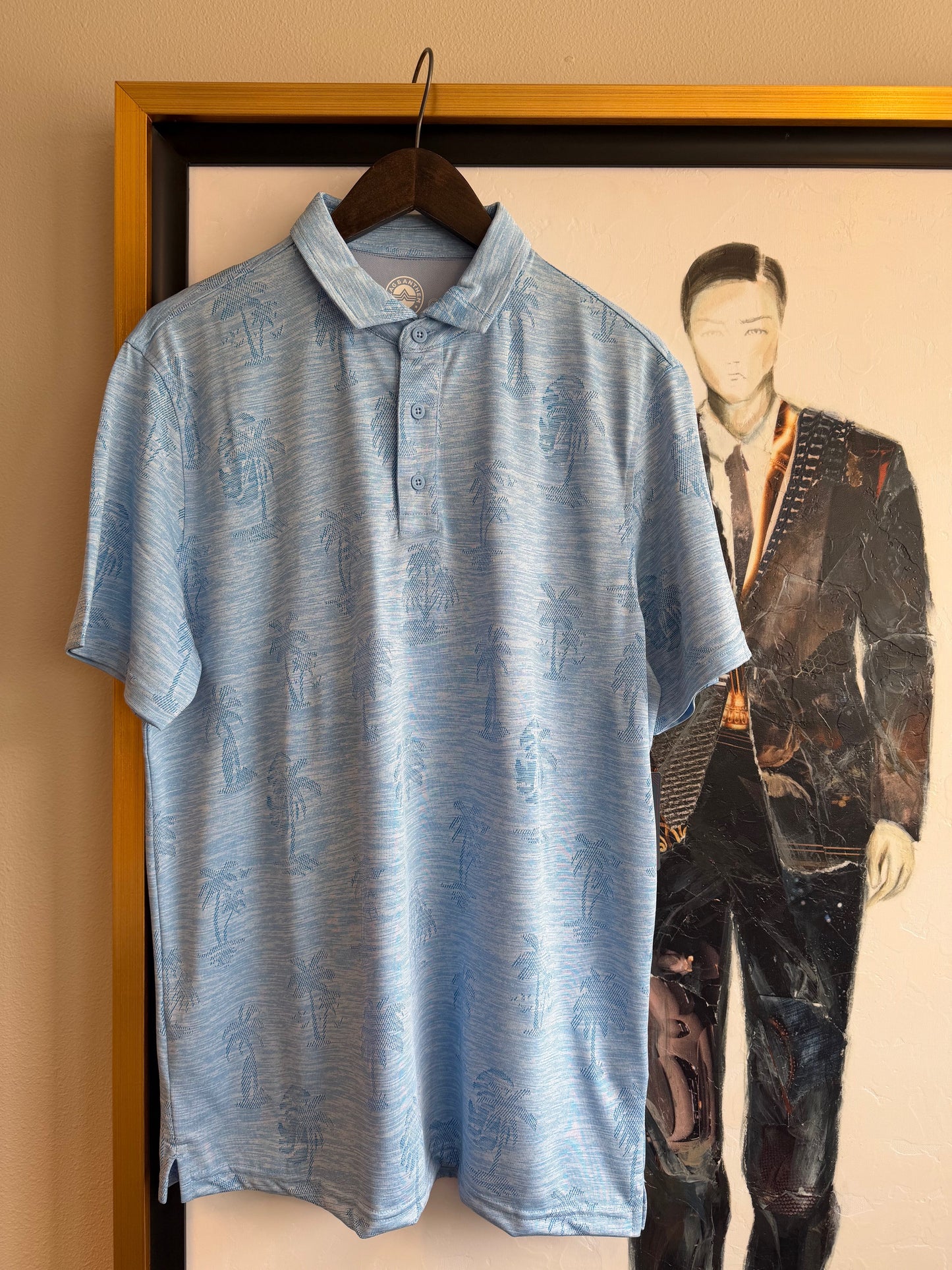 Southlake Palm Jacquard Performance Polo