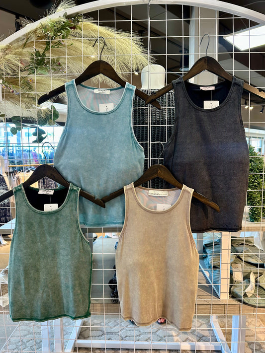 Carried Away Racer Back Tanks- 4 Colors!