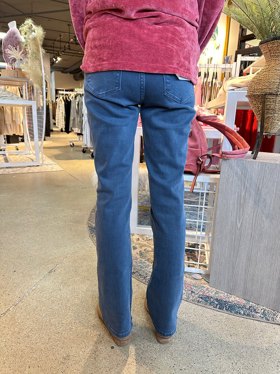 Vssjavun Stacked Pants for Women High Waisted Striped Leggings