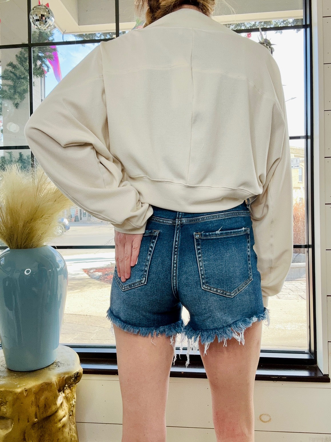Soraya Frayed Hem Denim Shorts- 2 Colors! - North Threads
