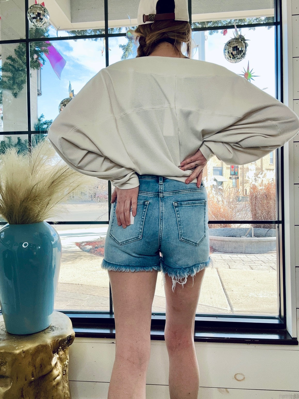 Soraya Frayed Hem Denim Shorts- 2 Colors! - North Threads