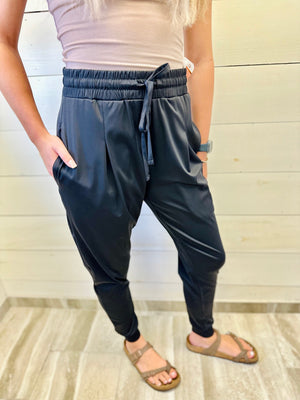 Honesty Hour Pleated Joggers- 2 Colors!.