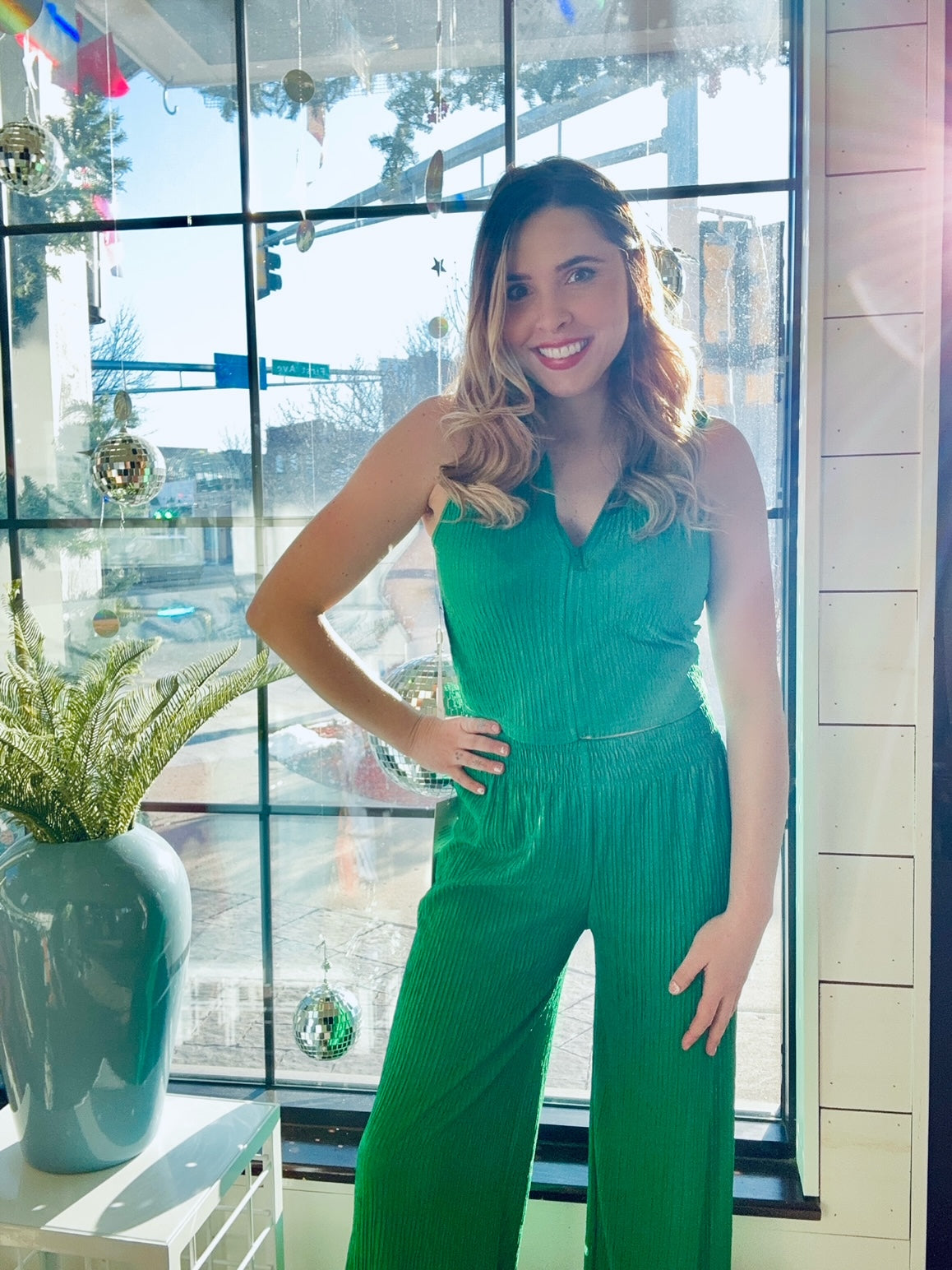 Giustina Crop Collar Loungewear Set- 3 Colors! - North Threads