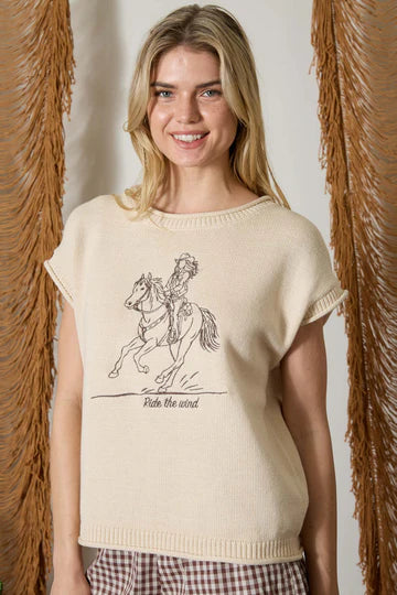 Ride the Wind Cowgirl Sweater