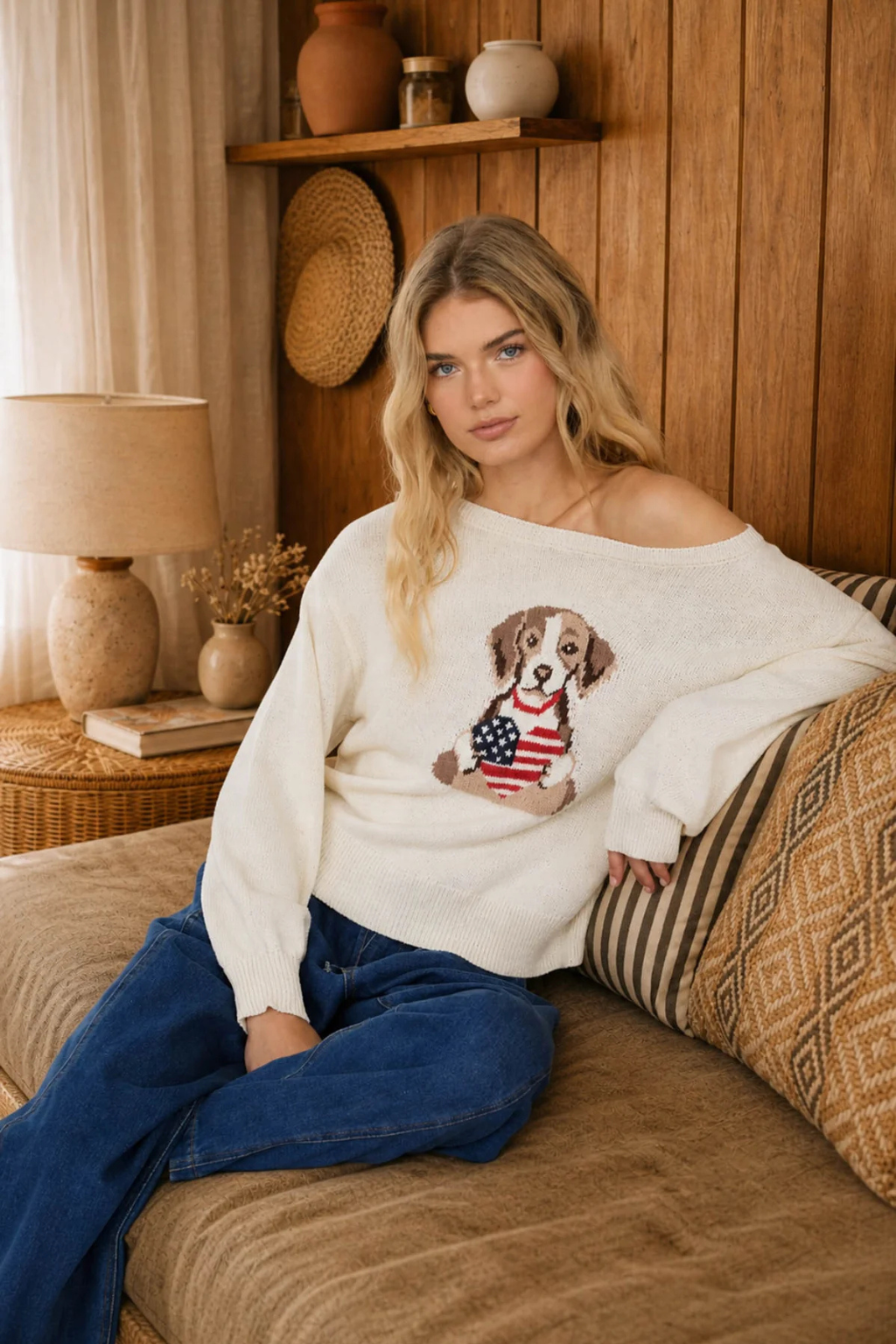 American Heart Puppy Sweater