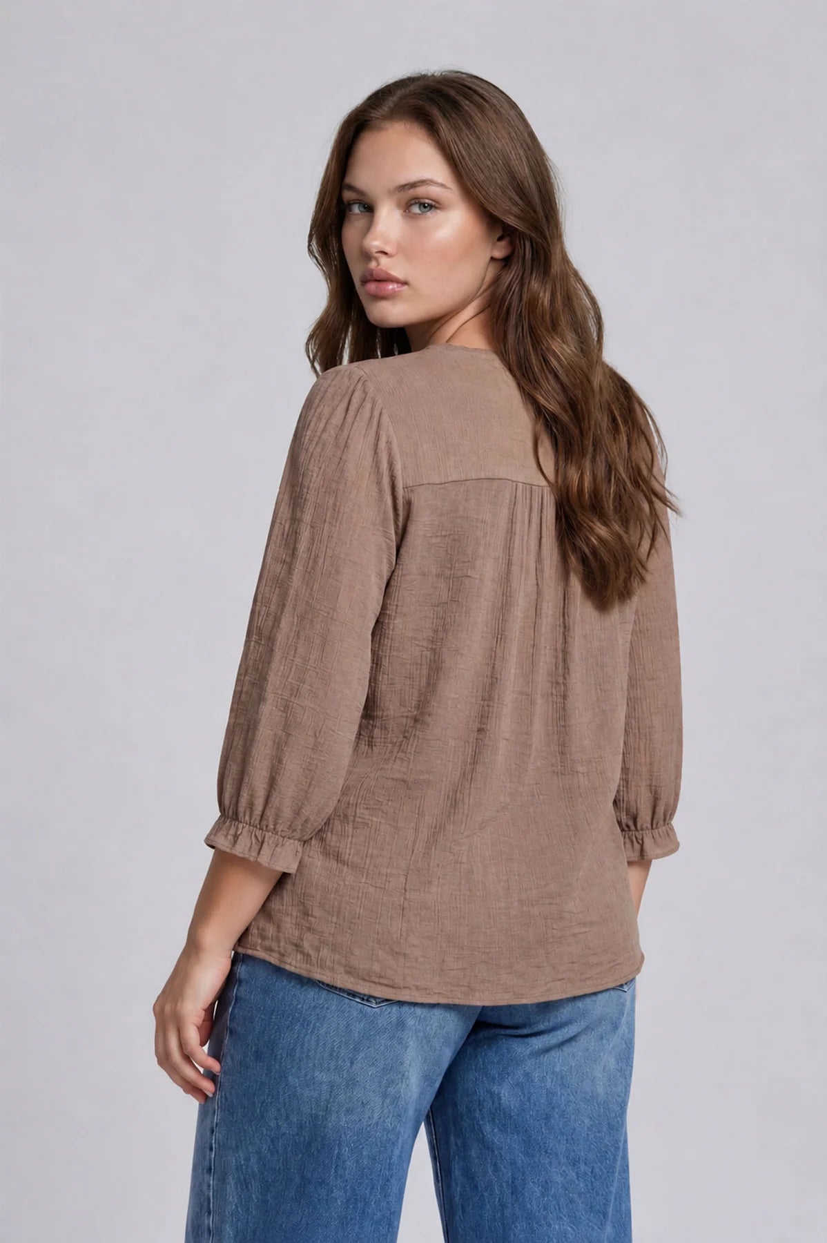Crochet Lace Gauze Blouse