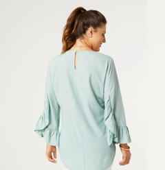 Aubrielle Top with Ruffle Sleeve - North Threads