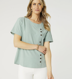 Tatum Top with Button Detail - North Threads