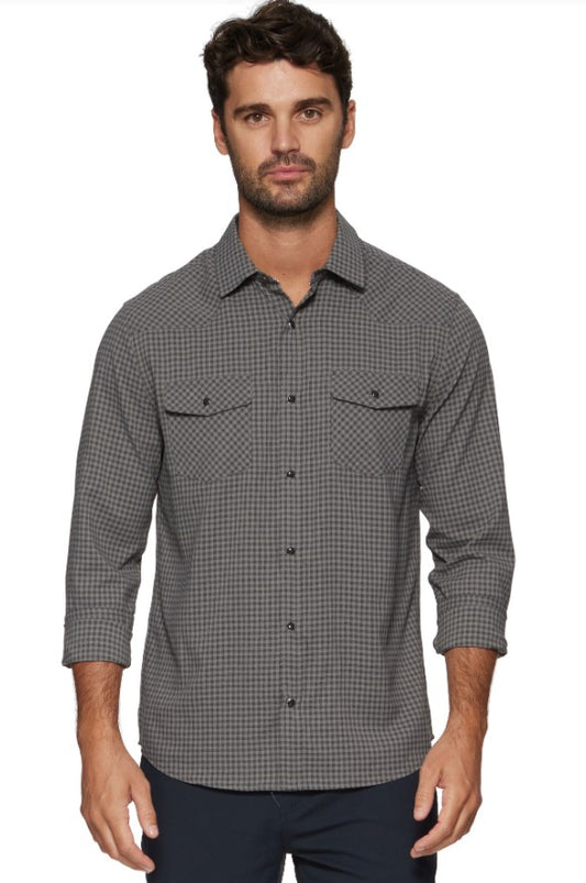 BROCKTON LS PERFORMANCE WESTERN SHIRT