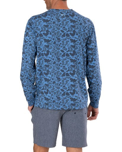 Fish Hippie Fly Camo Performance Crew
