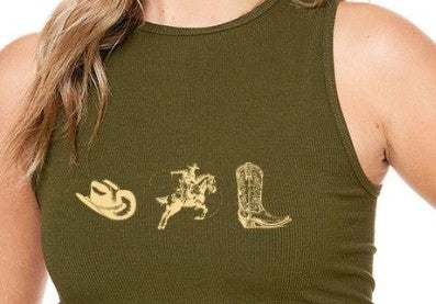 DOORBUSTER Cowboy Essentials High Neck Tank