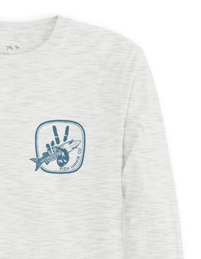 Fishin' Surfin' Livin' LS Tee