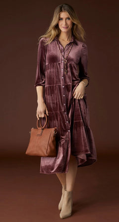 Romance Imagined Velour Dress