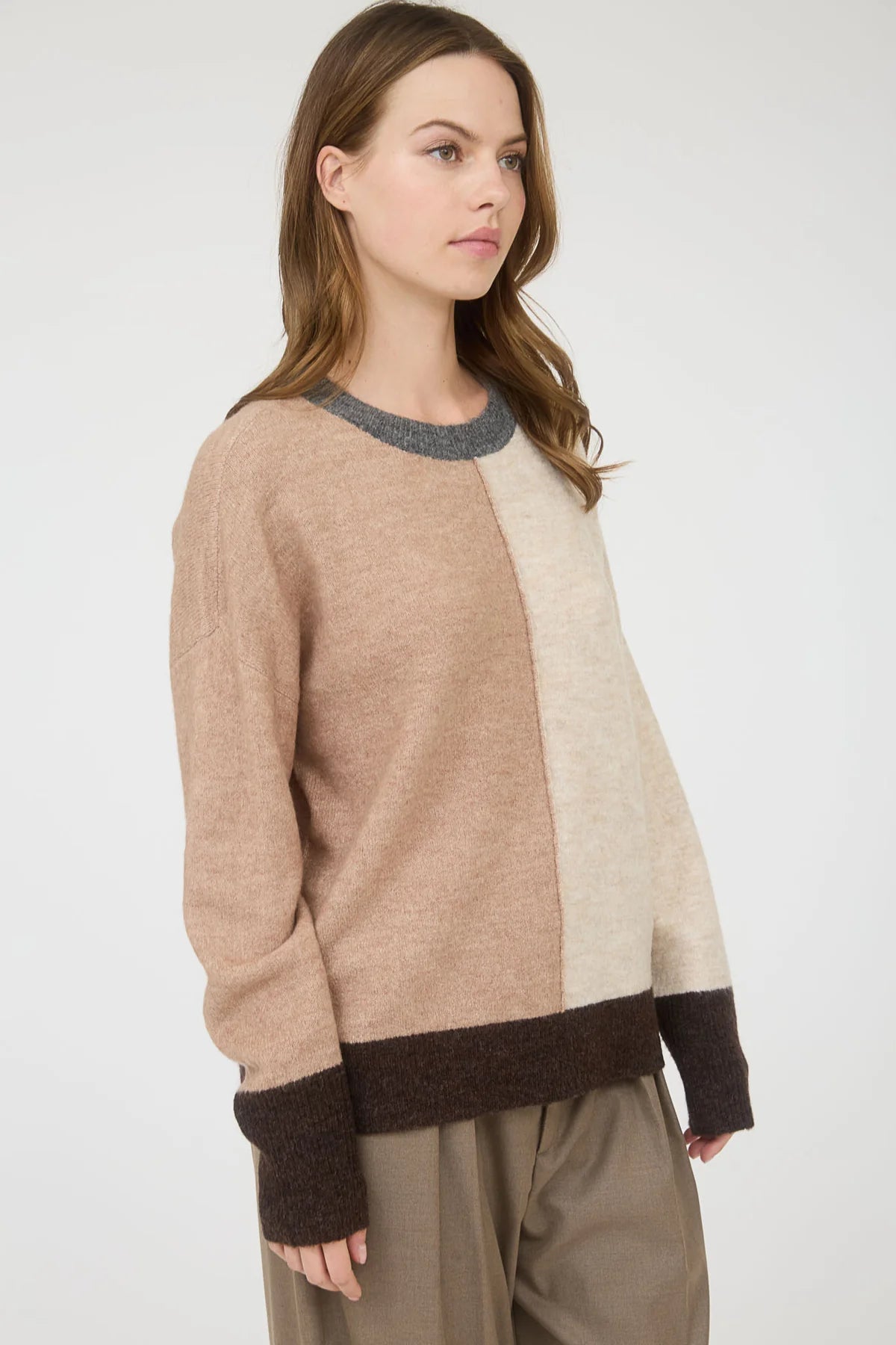 Colorblock Knit Sweater-2 Colors!