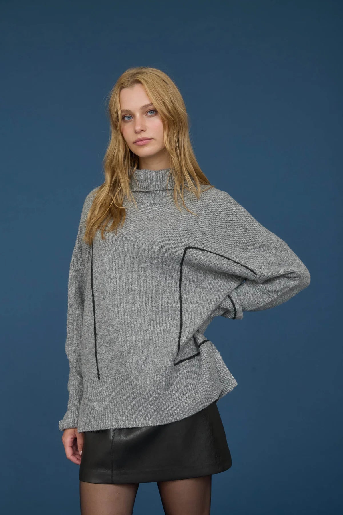 Recycled Turtleneck Pullover