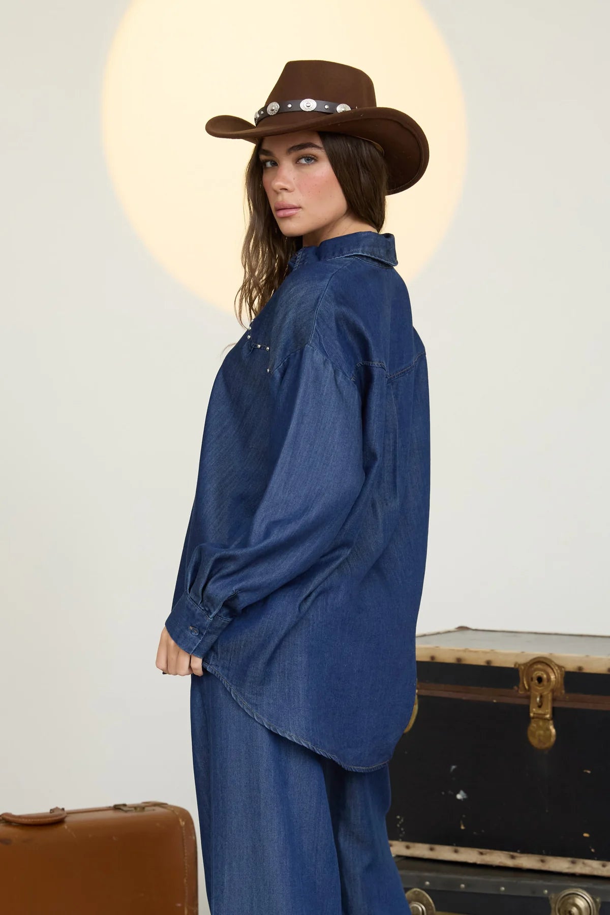 Oversized Lightweight Denim Shirt