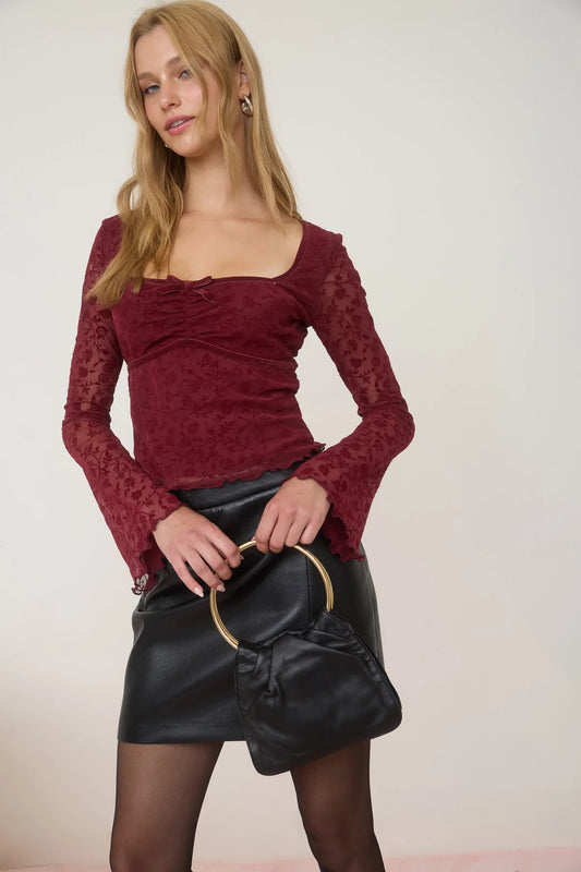 Velvet Holiday Top