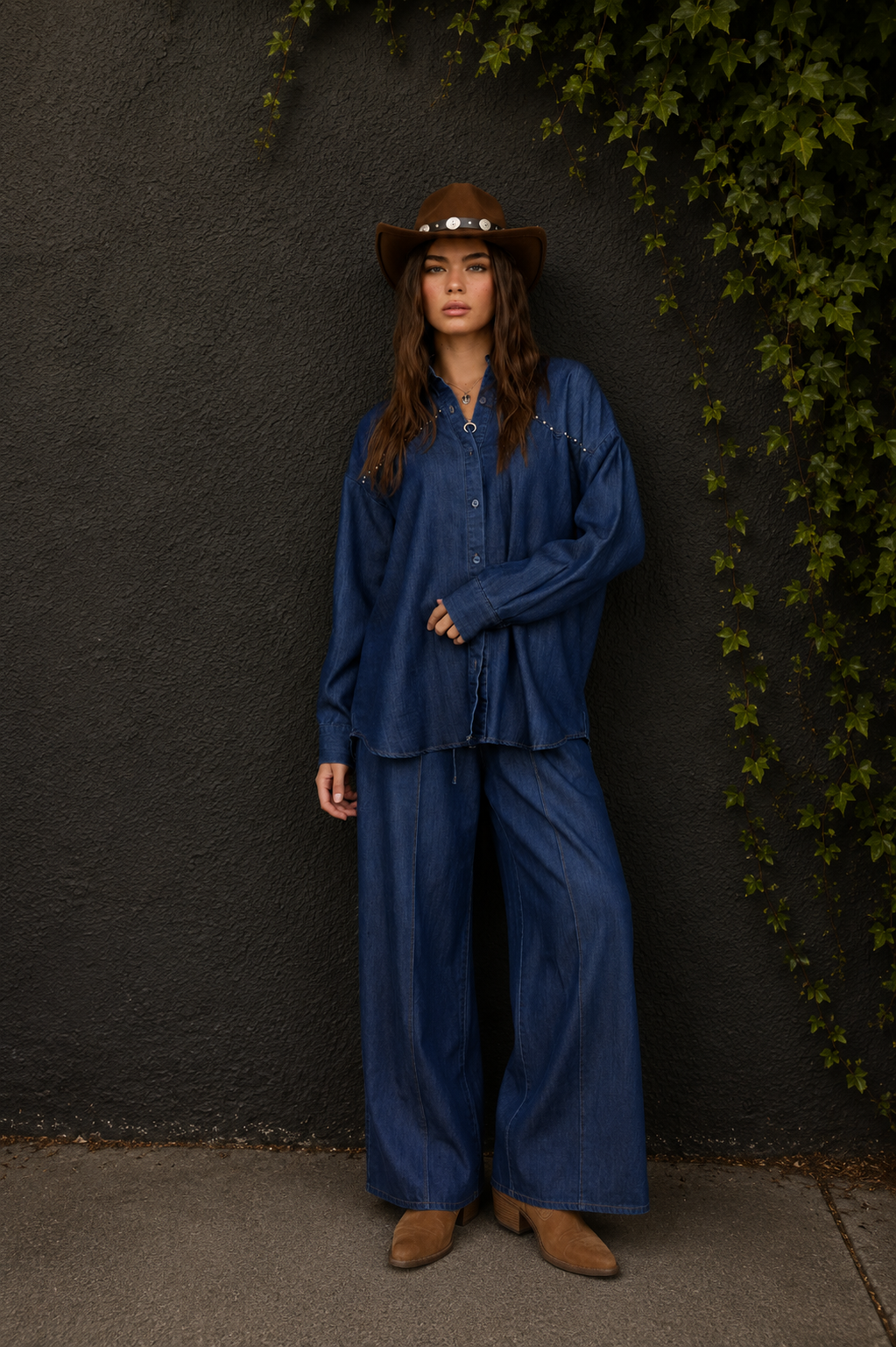 Oversized Lightweight Denim Shirt