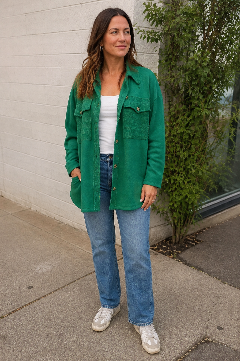 DOORBUSTER French Terry Oversized Shacket