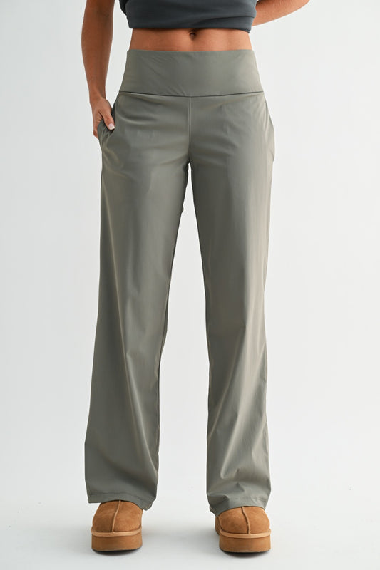Nylon Blend Jersey Pants: 31" inseam