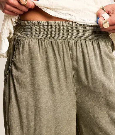 Washed Wide Leg Pant