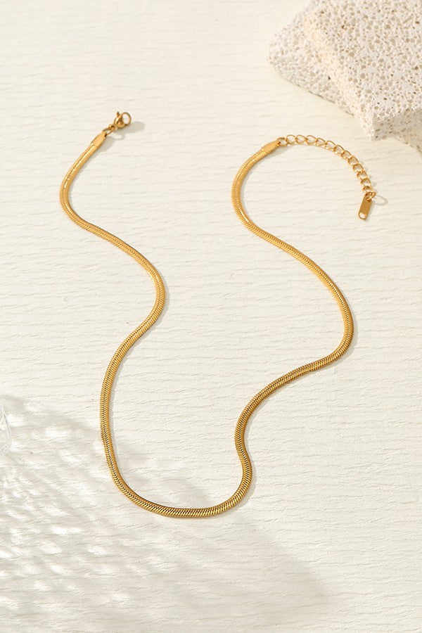 18K Ball Herringbone Gold Mixed Chain Necklace