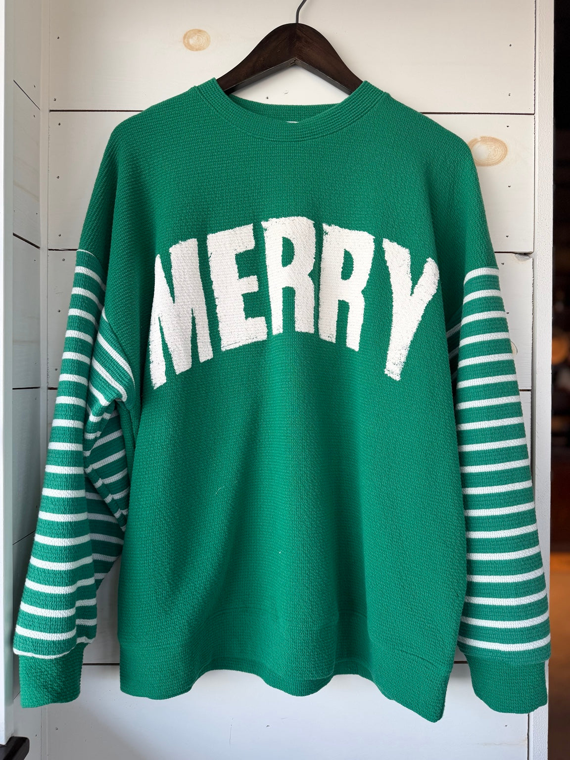 Merry Candy Cane Stripe Sweater