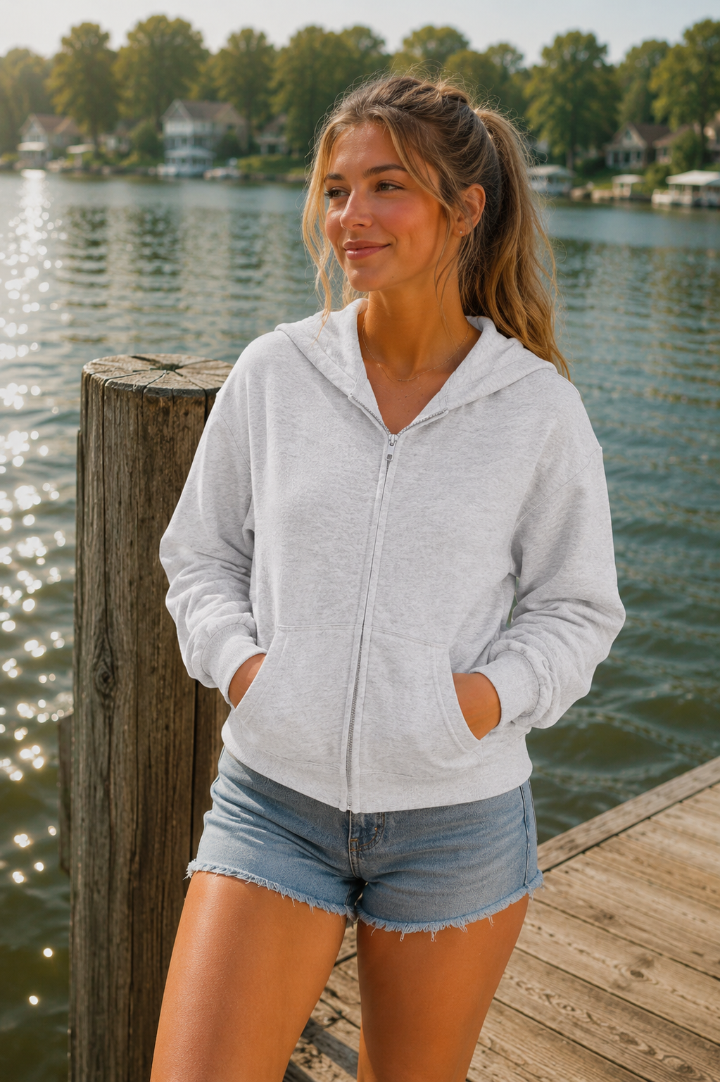Classic Fleece Zip Up Hoodie