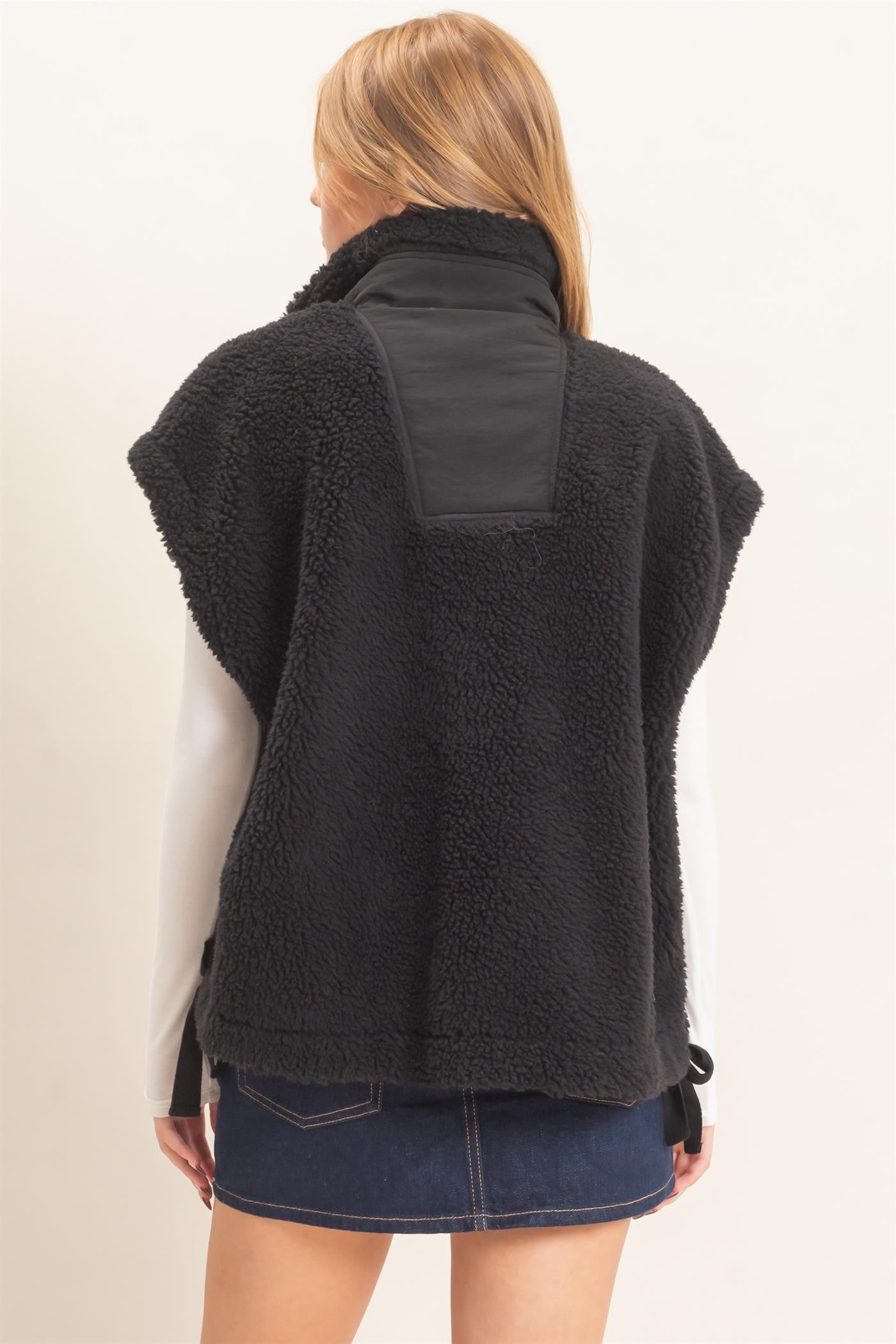Tie Side Sherpa Vest