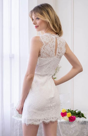 Bridal Suite Lace Trim Dress.