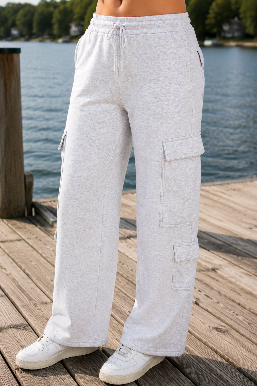 Fleece Cargo Sweatpants