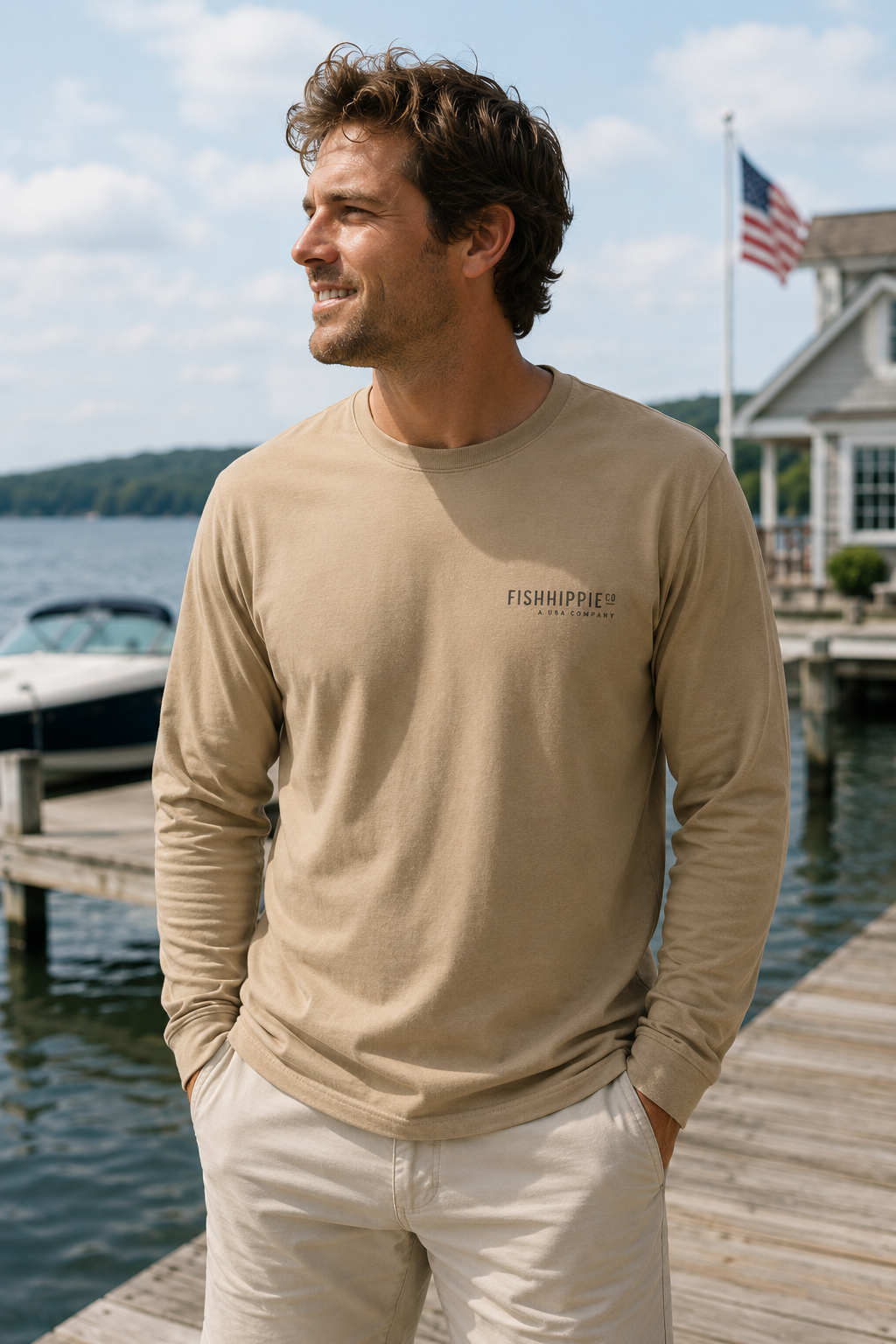 Fish Hippie Banks Camo LS Tee