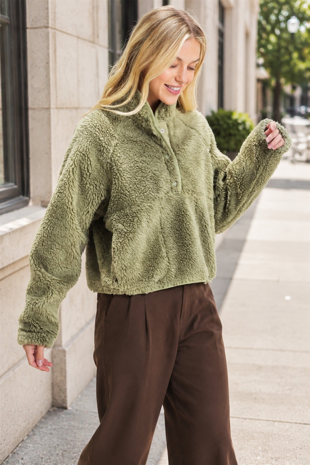 Aritzia- Inspired Quarter Zip