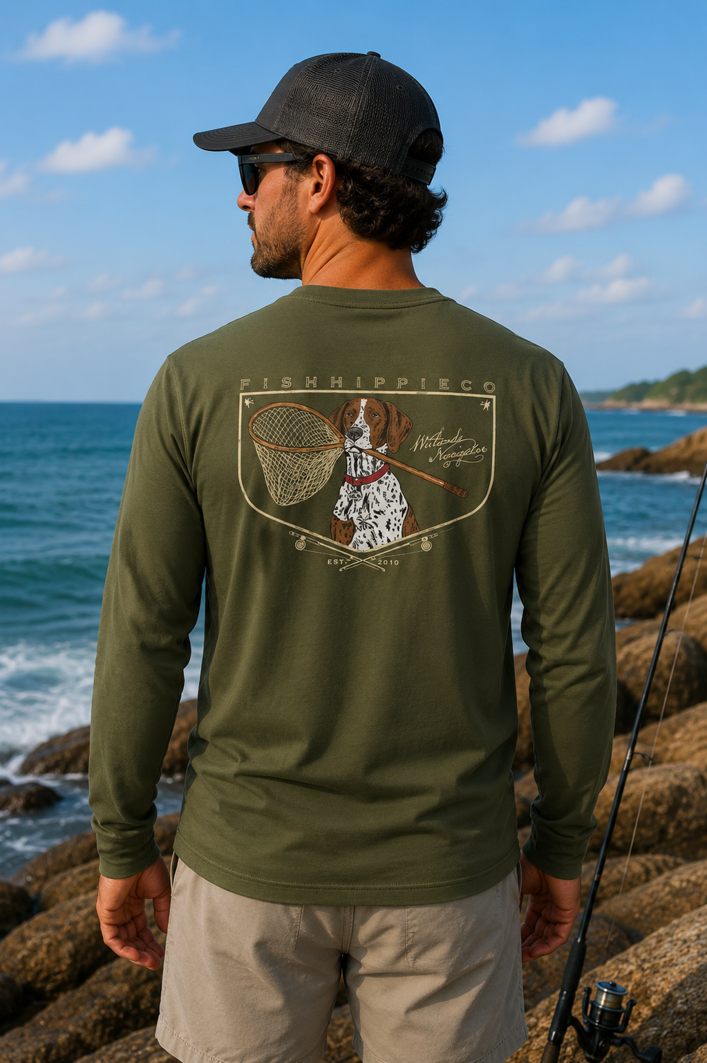 Fish Hippie Wetlands Navigator LS Tee
