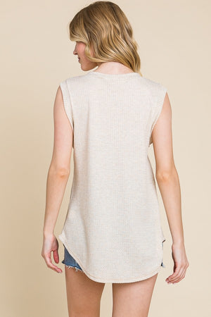 Let's Catch Up Waffle Knit Tank- 2 Colors!.