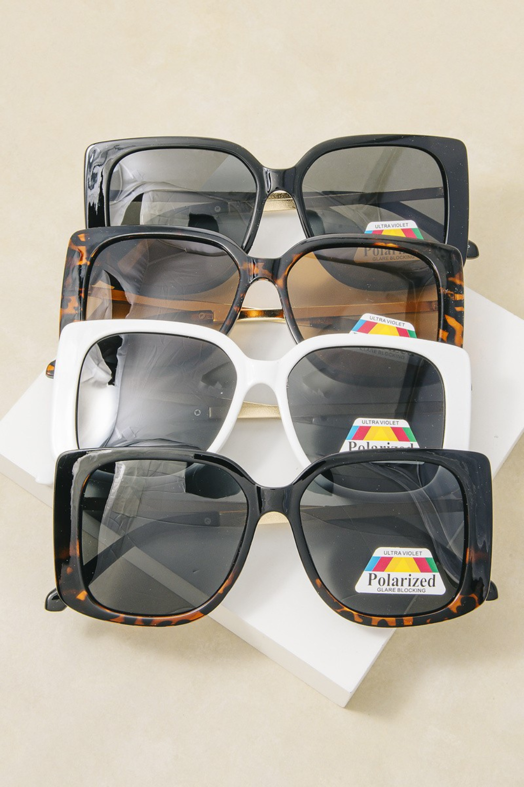 Oversized Polarized Brow Bar Sunglasses