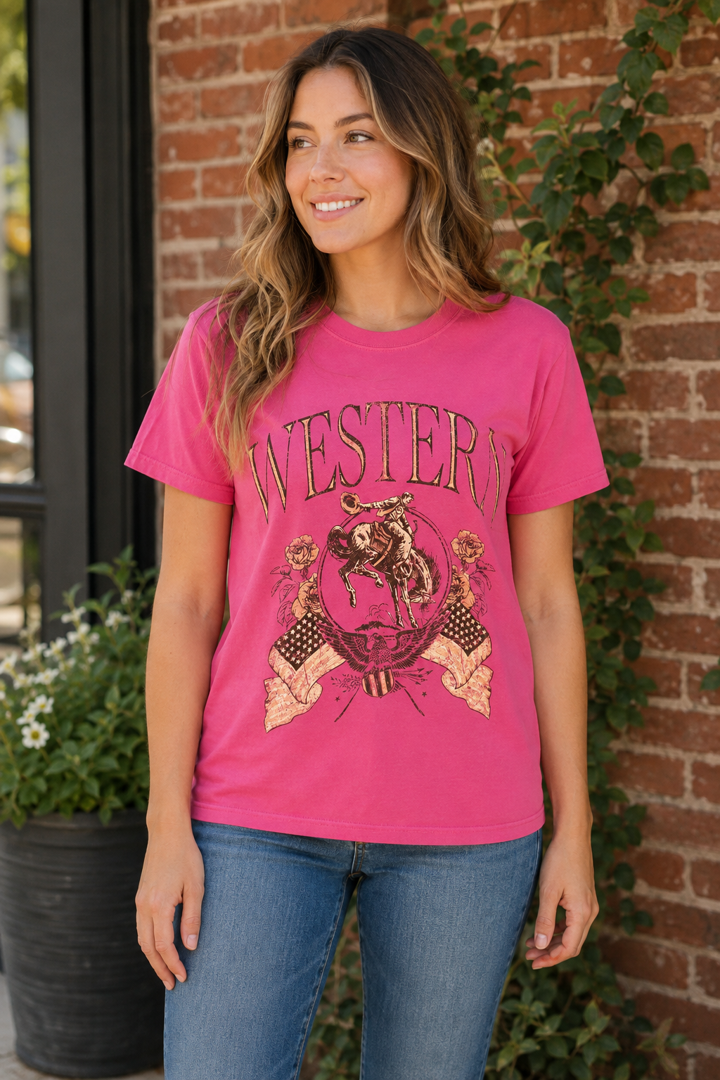 Vintage Western Cowboy Graphic Tee