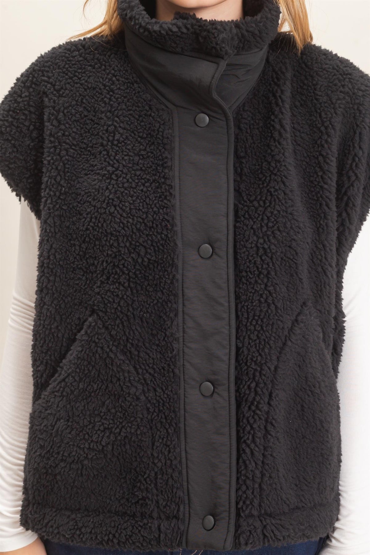 Tie Side Sherpa Vest