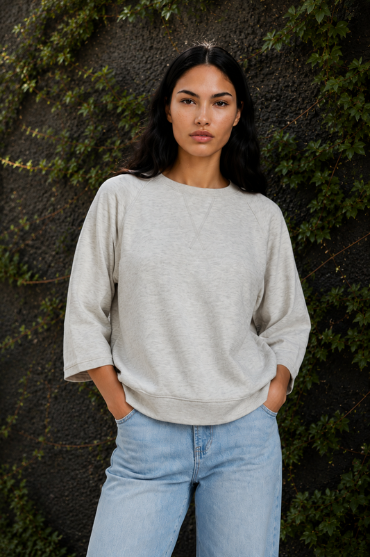 Oversized Dolman Side Slit Top