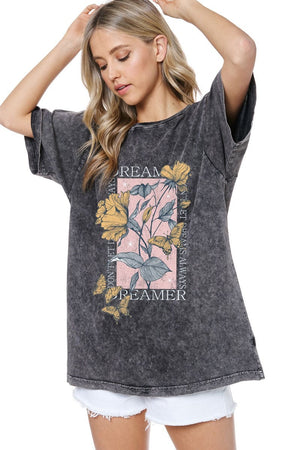 Floral Dreamer Graphic Tee- 2 Colors!.