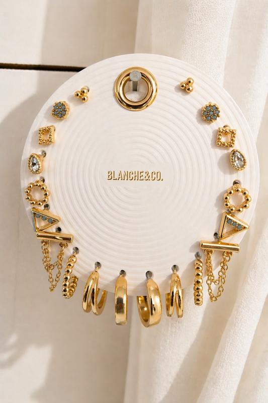 10 Pair Mini Stud Earring Set