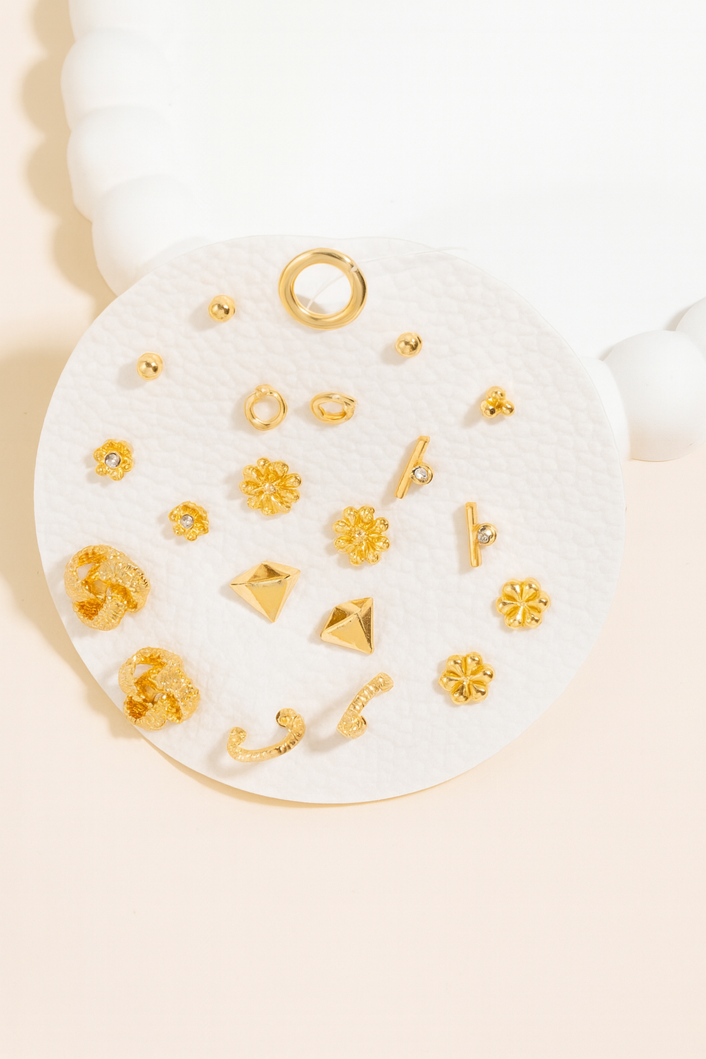 Mixed Styled Stud And Hoop Earrings Set