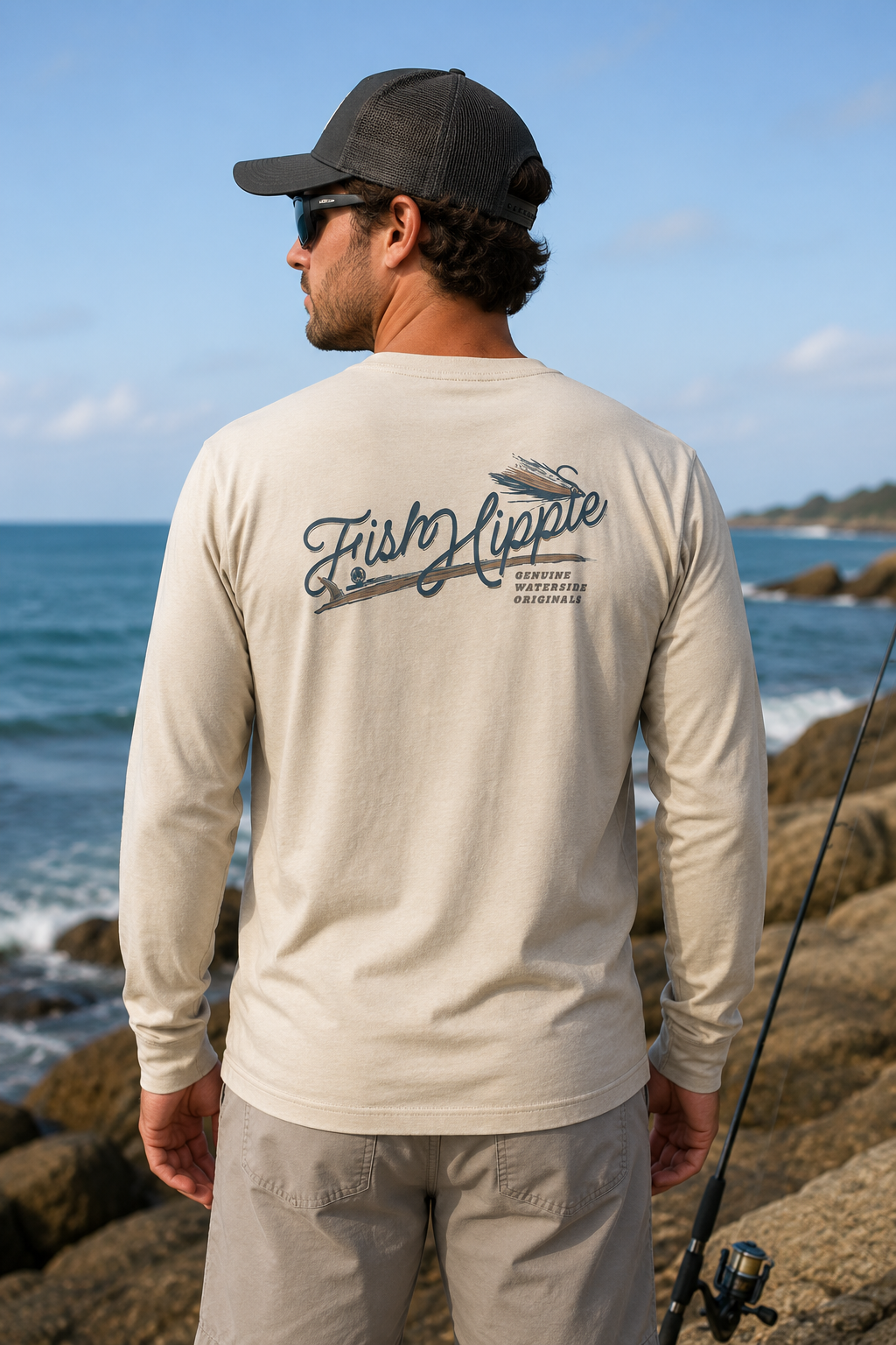 Fish Hippie On Board LS Tee