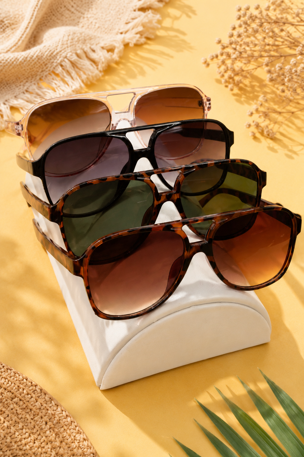 Oversized UV400 Aviator Sunglasses