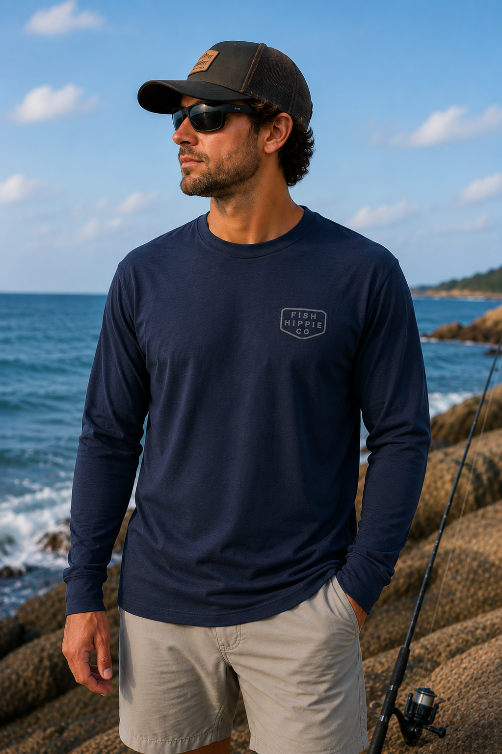 Fish Hippie Wetlands Navigator LS Tee