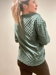 Belmira Brushed Checker Top.