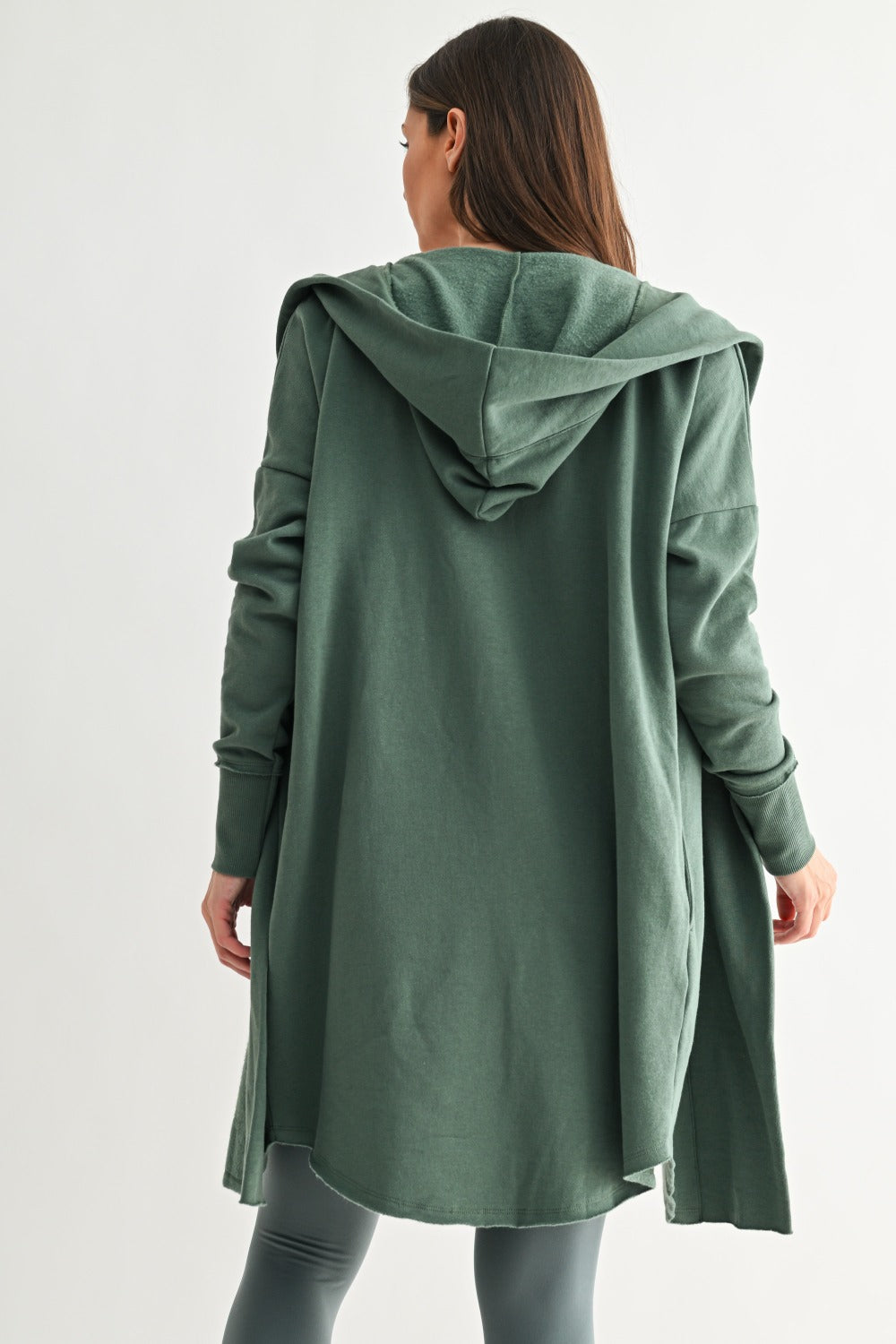 Chic Longline Hoodie Cardigan-2 Colors!