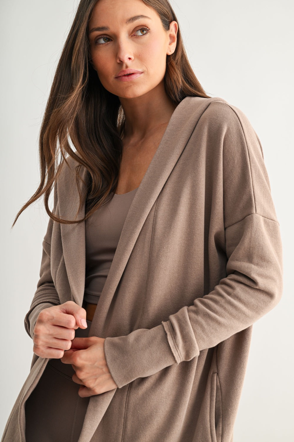 Chic Longline Hoodie Cardigan-2 Colors!