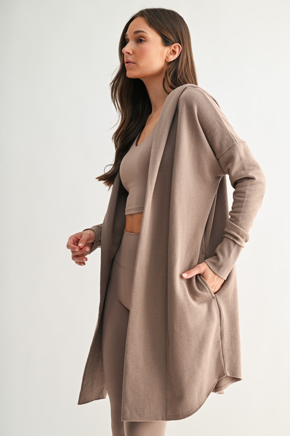 Chic Longline Hoodie Cardigan-2 Colors!