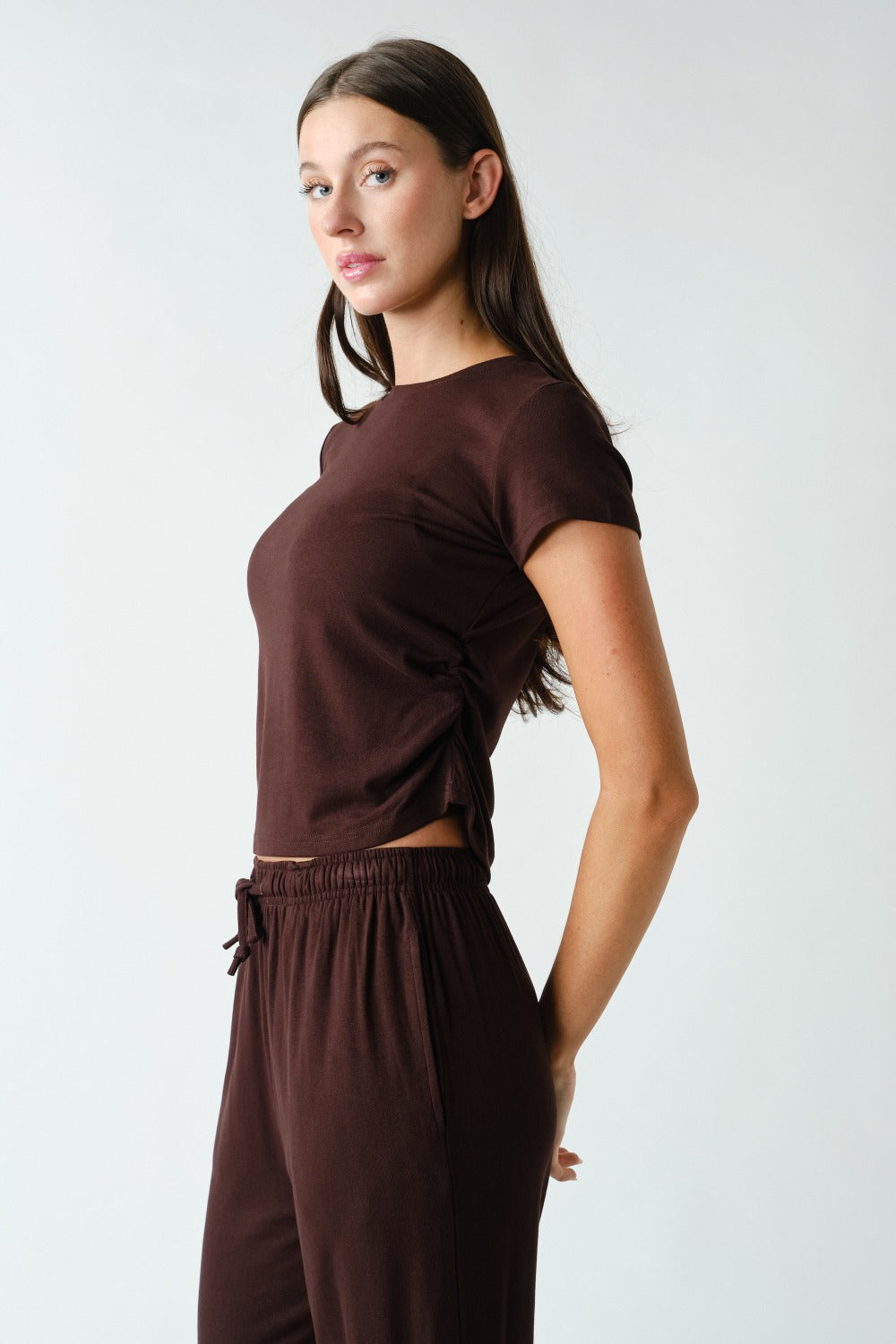 Marlow Ruched Wide Leg Lounge Set